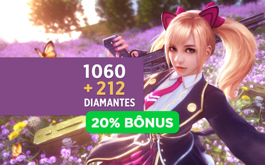 R$ 44,99 - Giftcard para Free Fire - 1060 Diamantes + 20% de Bônus