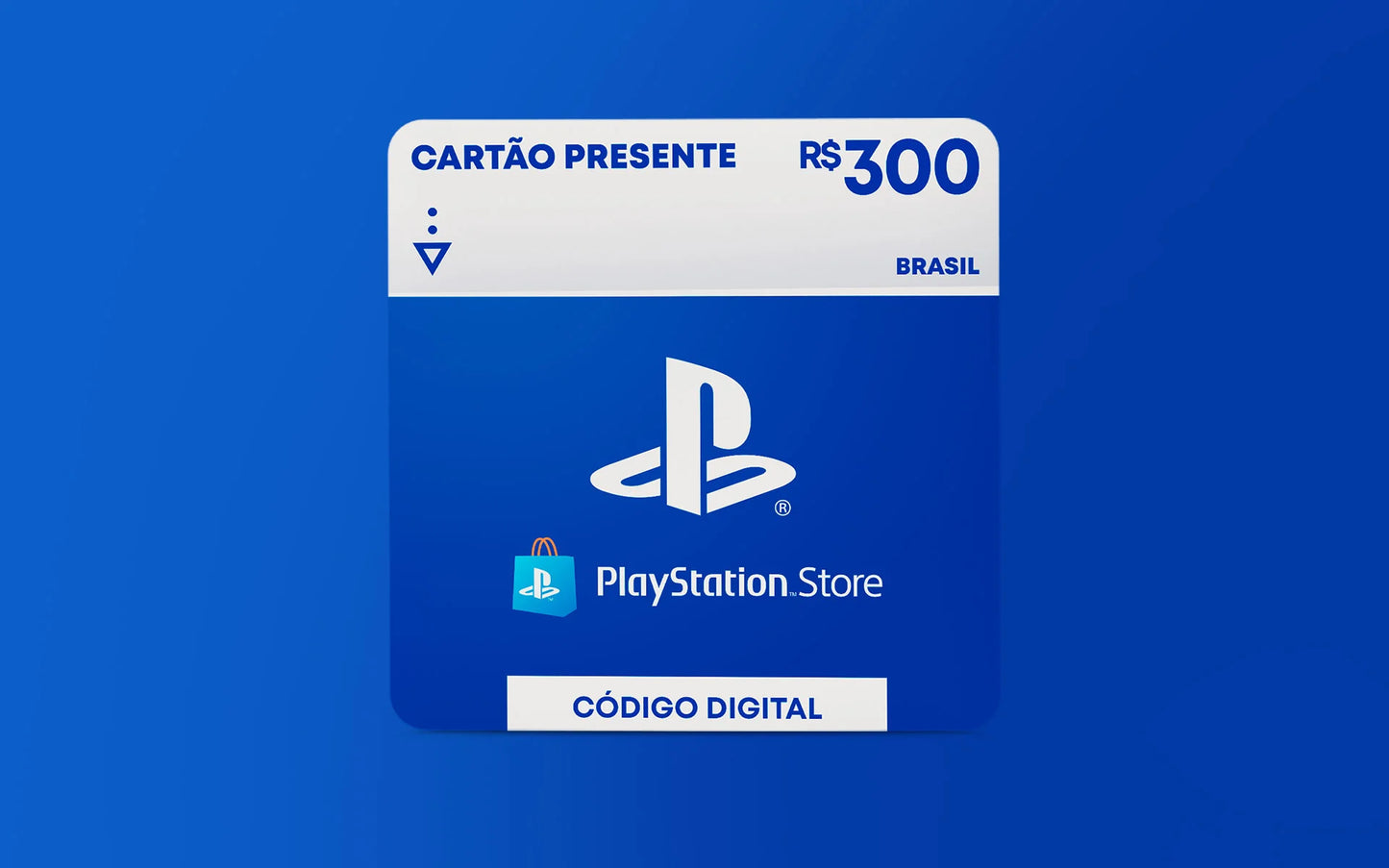 R$300 PlayStation Store - Cartão Presente Digital [Exclusivo Brasil]